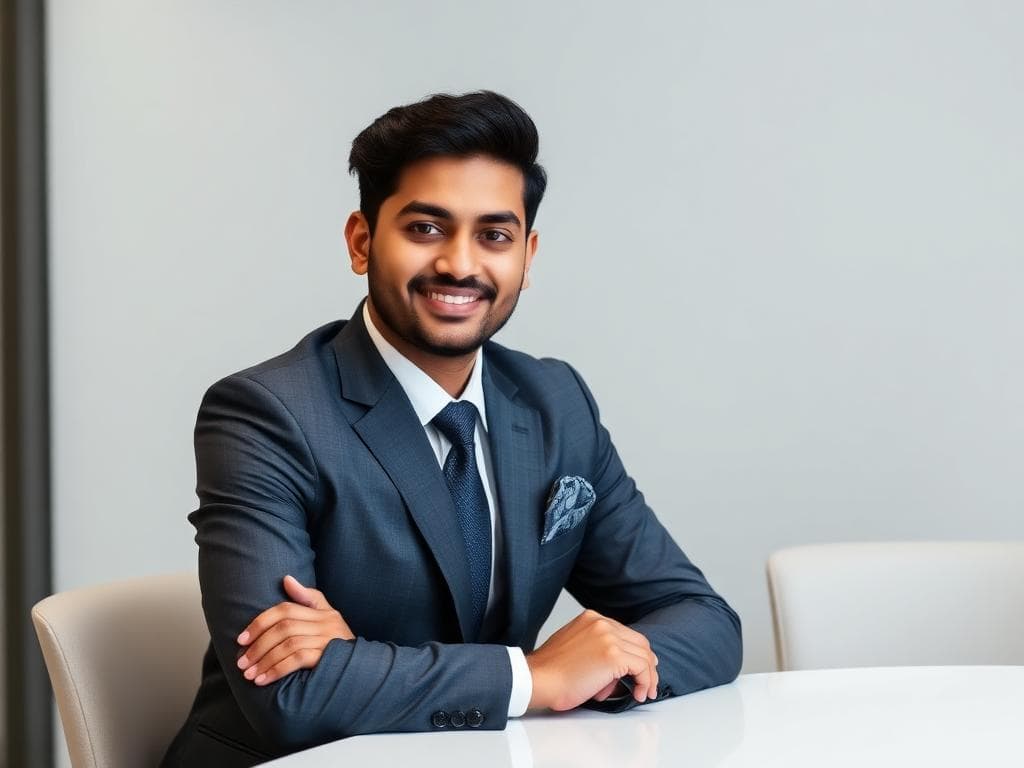 Interview outfit styling man in formal suit ready for job interview