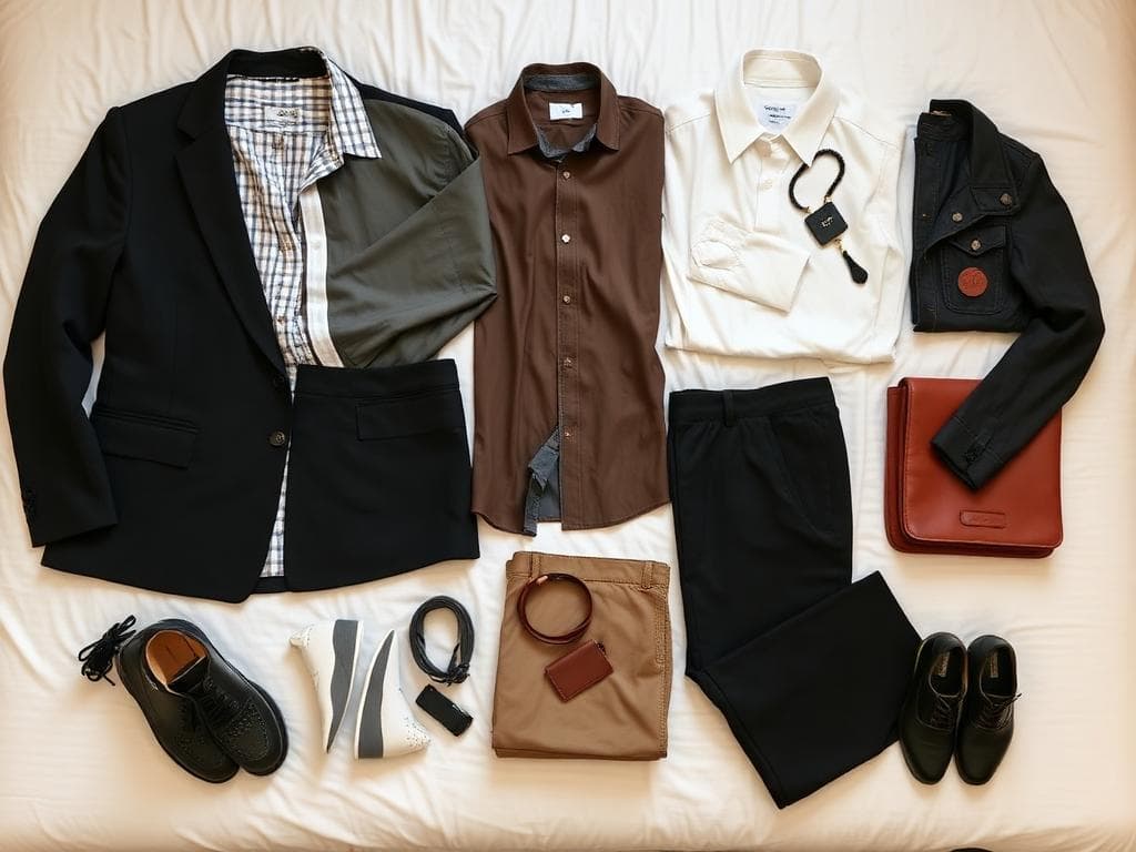 Curated outfit combinations from personal shopping session